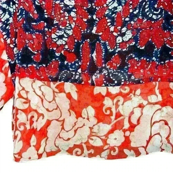 Michael Kors Sz S/M Sheer Tunic Top Boho Cruise Party - Picture 6 of 11